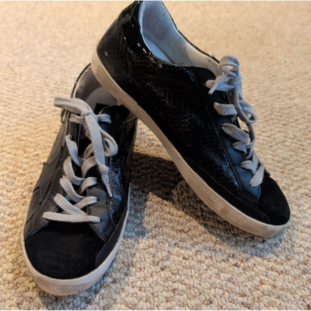 Golden Goose Deluxe Brand GGDB Super Star Sneakers Womens 39 US 9 Black Suede